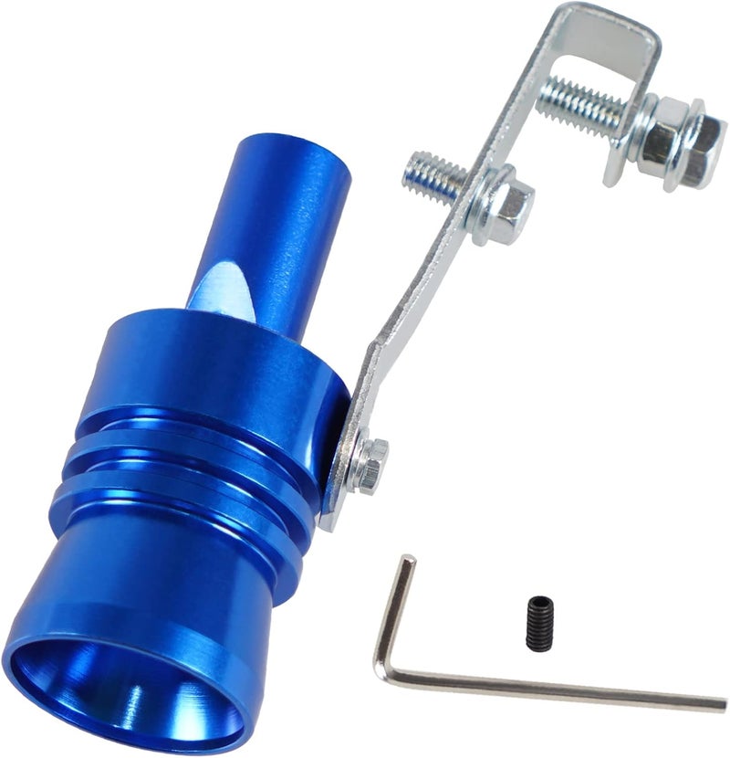 YESHMA Universal Blue Universal Turbo Sound Whistle Muffler Pipe Sounder Simulator Tailpipe Noise Sound Enhancer Compatible with Motorcycle, Truck, Cars, Dirt Bike and Scooter(XL 1 Pack) - Image 1